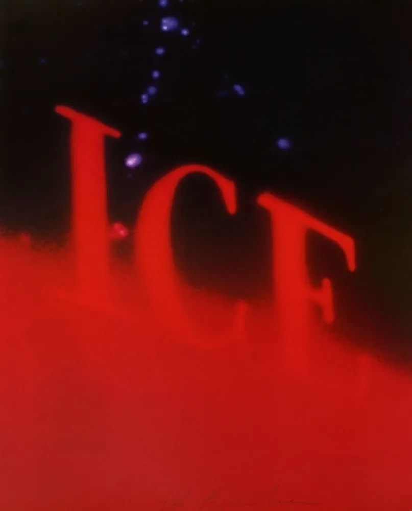胶版印刷 Ruscha - Ice
