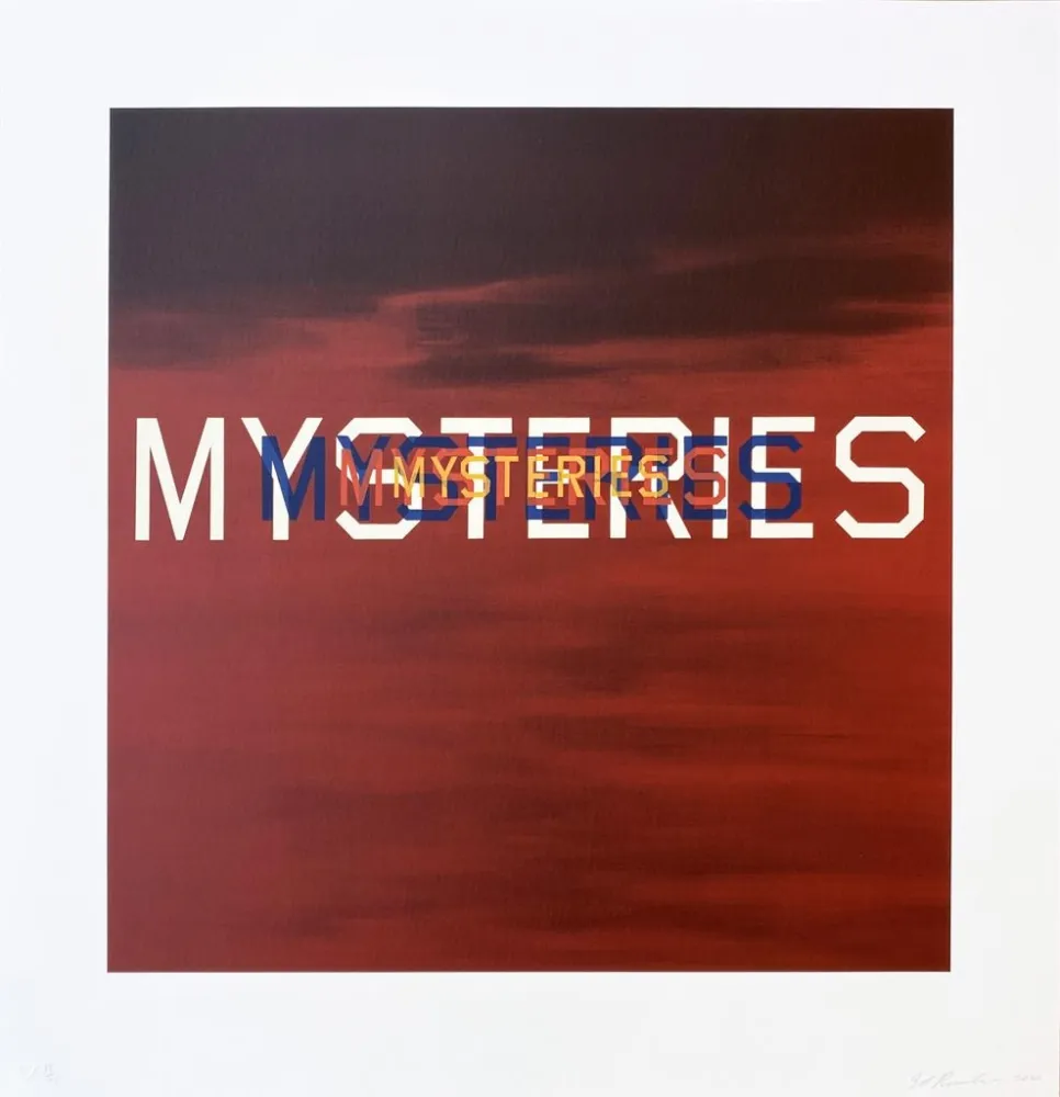 石版画 Ruscha - Mysteries