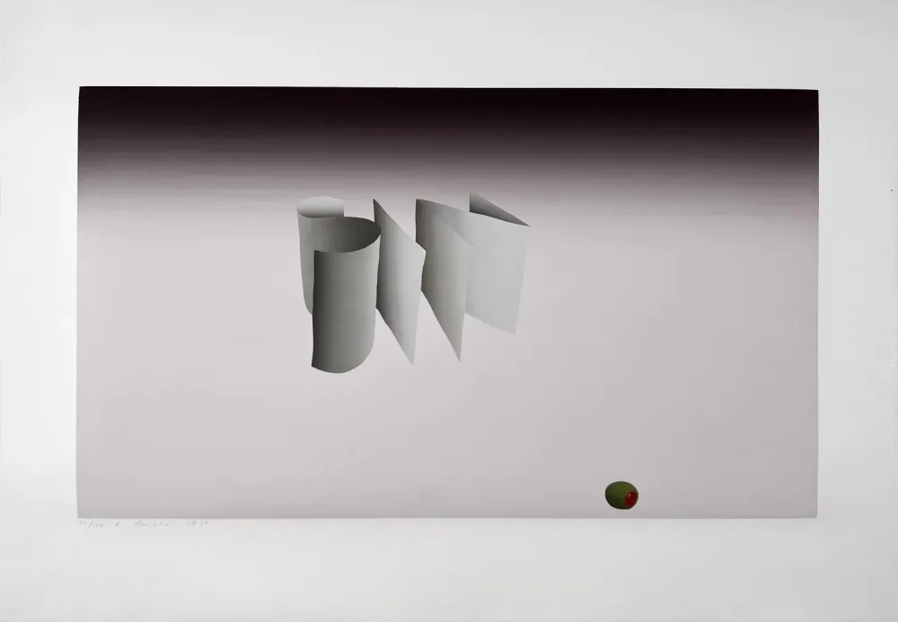 石版画 Ruscha - Sin 