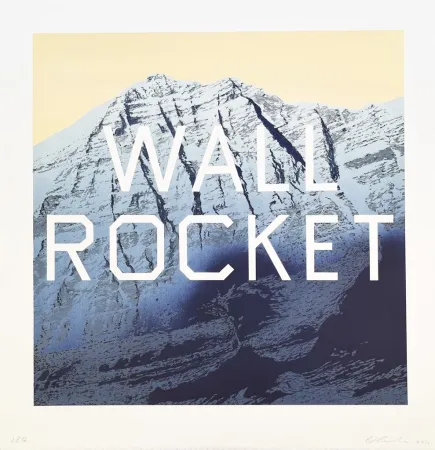 石版画 Ruscha - Wall Rocket