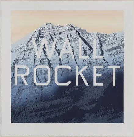 石版画 Ruscha - Wall Rocket