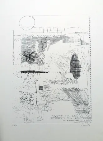 蚀刻版画 Saetti - Paesaggio