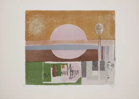 石版画 Saetti - Sei muri