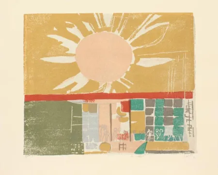 石版画 Saetti - SEI MURI DI SAETTI