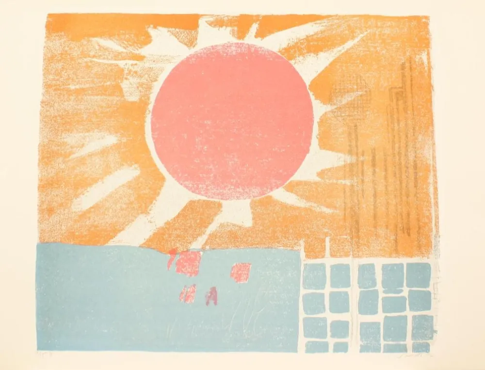 石版画 Saetti - SEI MURI DI SAETTI