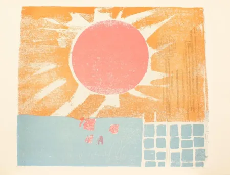 石版画 Saetti - SEI MURI DI SAETTI