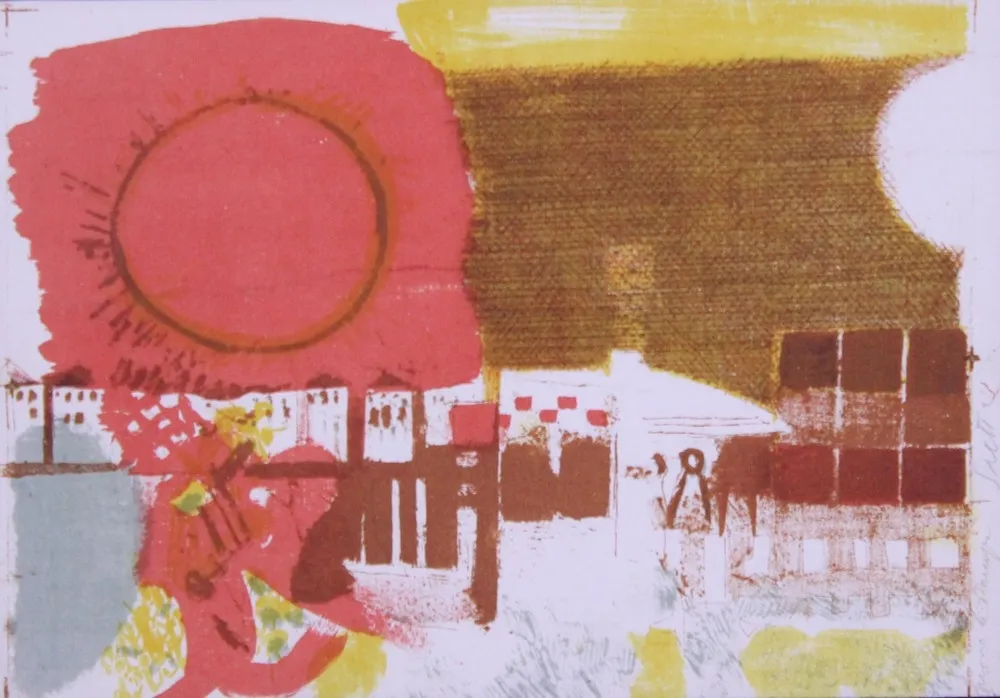 石版画 Saetti - SENZA TITOLO