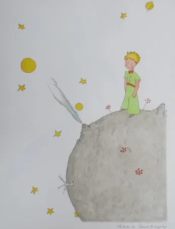 石版画 Saint-Exupéry - L asteroïde B-612