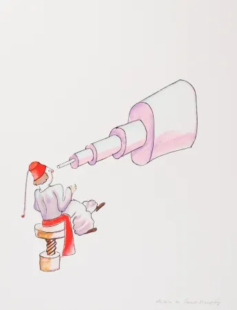 石版画 Saint-Exupéry - L'Astronome