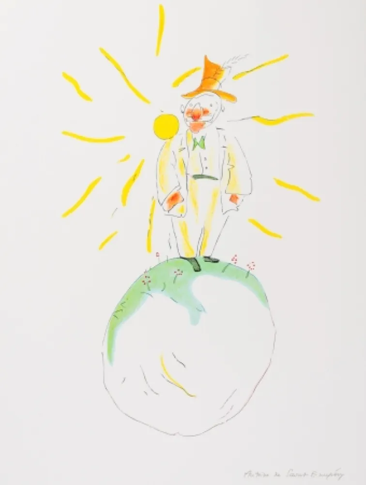 石版画 Saint-Exupéry - Le Poète