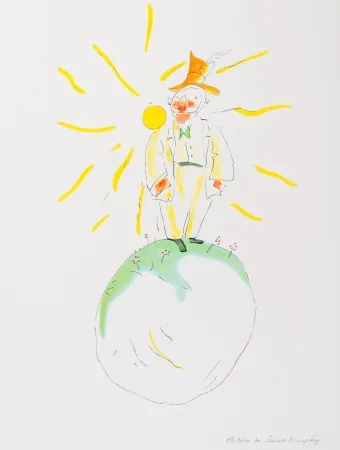 石版画 Saint-Exupéry - Le Poète