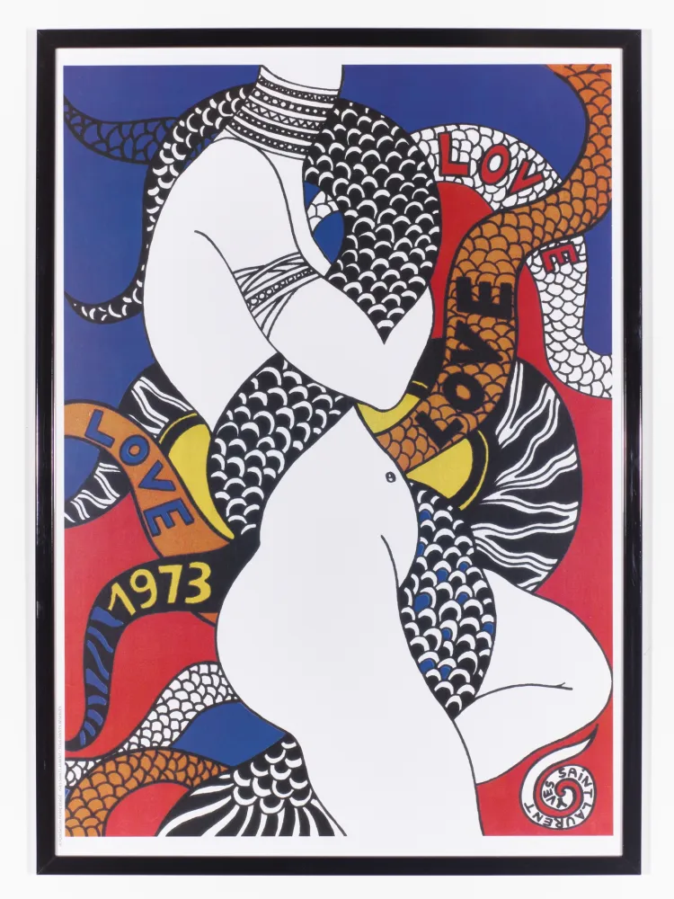 海报 Saint Laurent - LOVE 1973