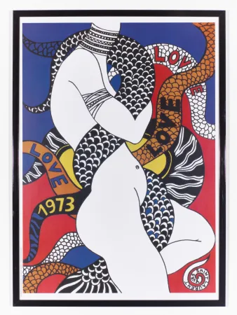 海报 Saint Laurent - LOVE 1973