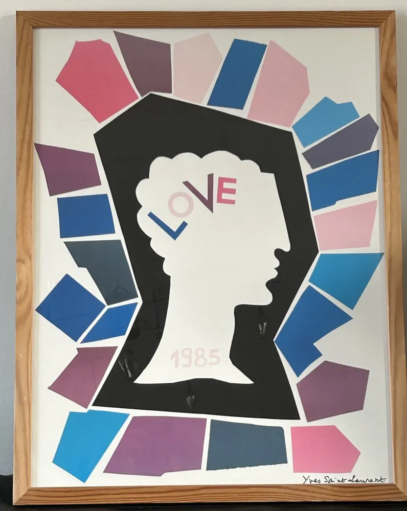 海报 Saint Laurent - LOVE 1985