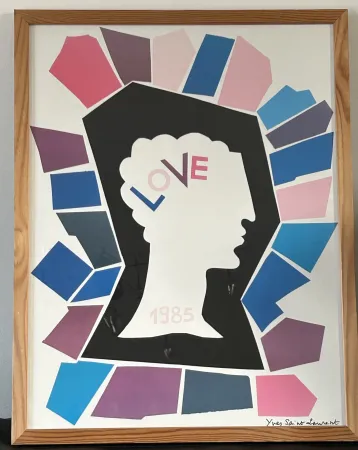 海报 Saint Laurent - LOVE 1985