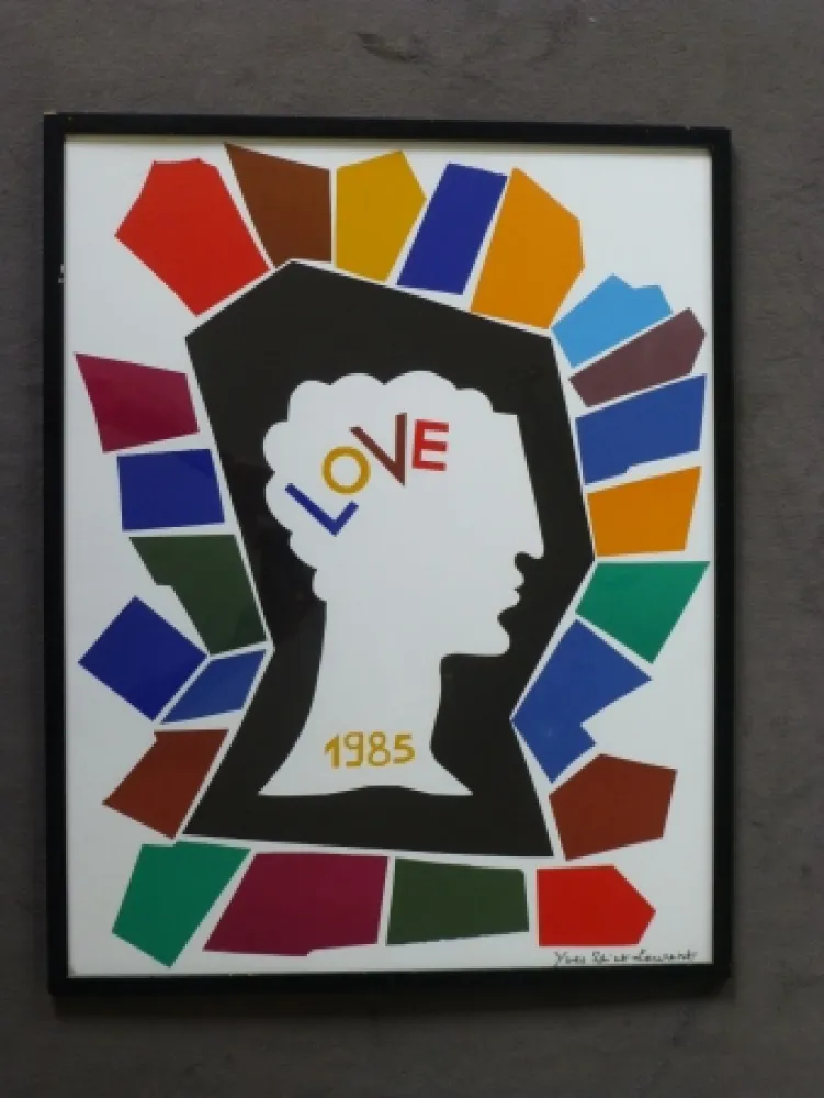 海报 Saint Laurent - Love 1985