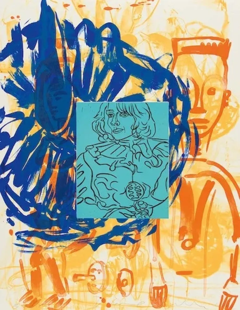 石版画 Salle - Liveley Iris