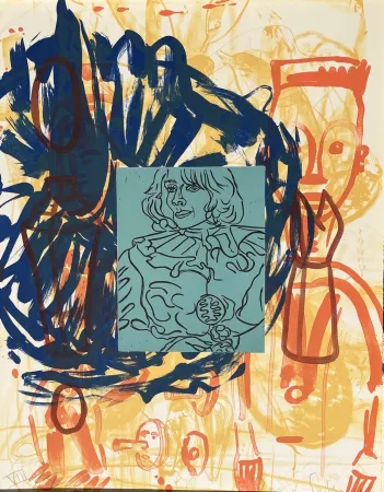 石版画 Salle - Liveley Iris III