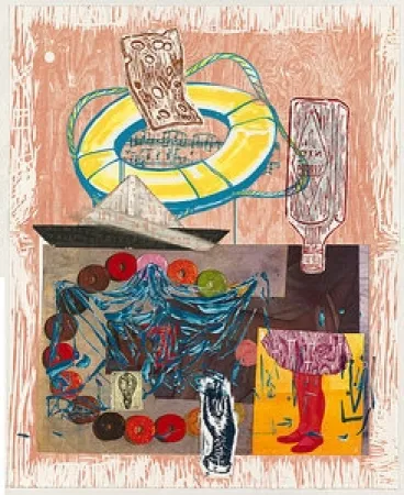 石版画 Salle - Up and down