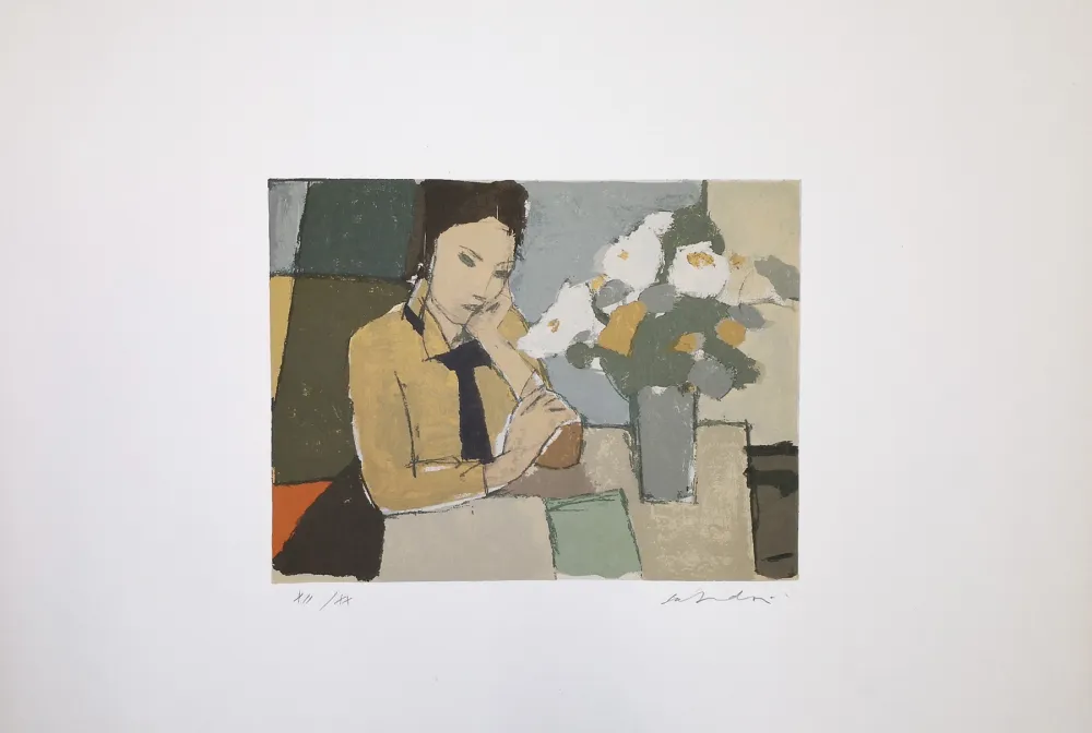 丝网印刷 Salvadori - Busto di Flora