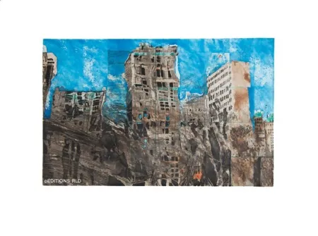 版画 Salzmann - New York Réflexion 2004