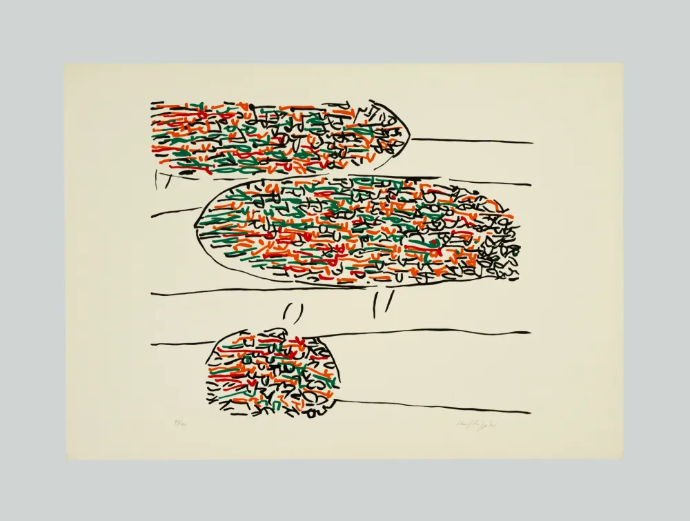 石版画 Sanfilippo - Composizione (F)