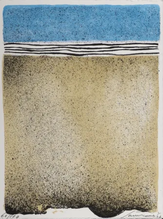 石版画 Santomaso - Abstract Composition, 1967 - Hand-signed!