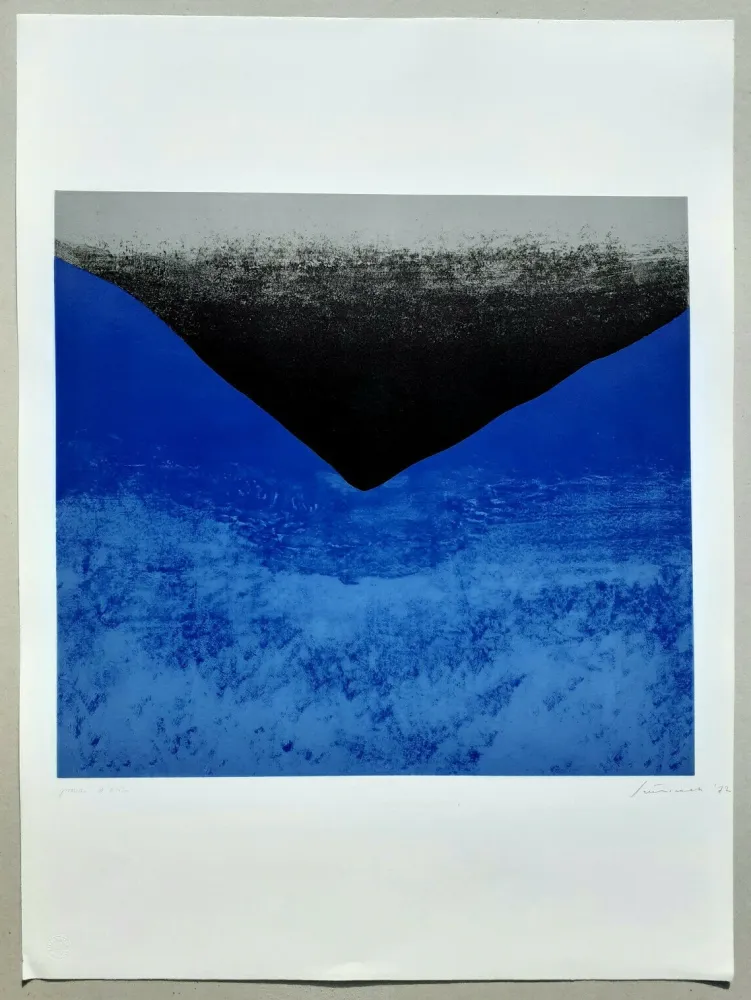 石版画 Santomaso - Composizione