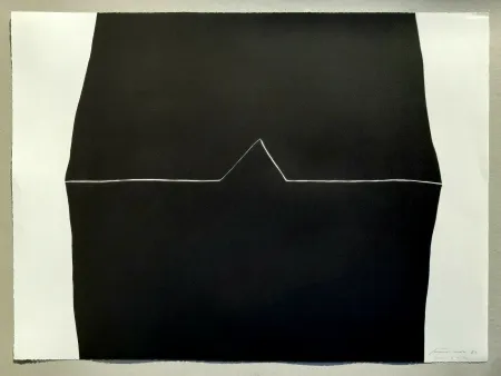 石版画 Santomaso - Composizione