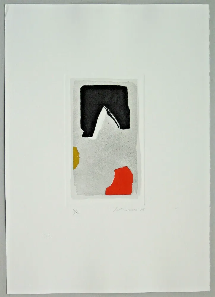 版画 Santomaso - Composizione (a)