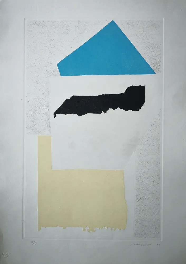 蚀刻版画 Santomaso - Composizione B