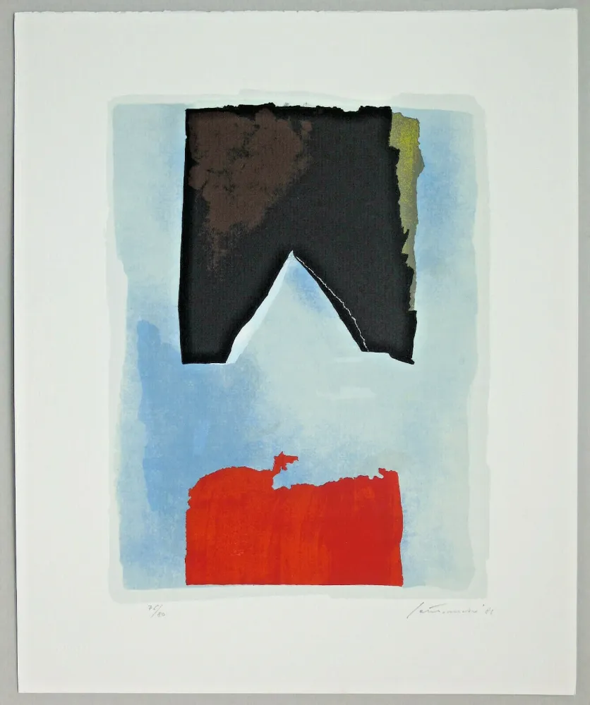 版画 Santomaso - Composizione (d)