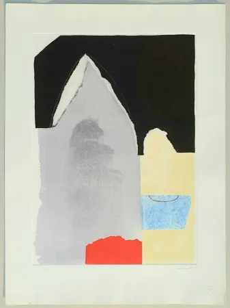 版画 Santomaso - Composizione tav. 1