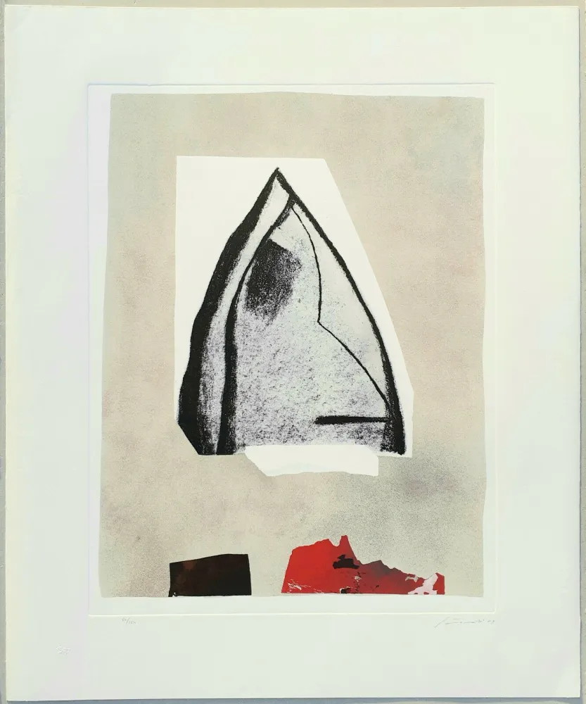 版画 Santomaso - Composizione tav. 3