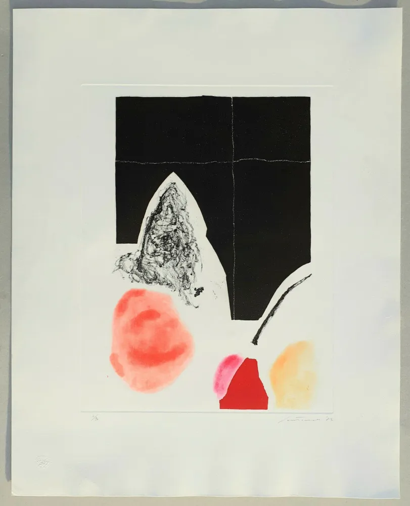 版画 Santomaso - Composizione tav. 4