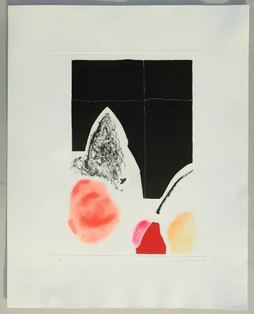 版画 Santomaso - Composizione tav. 4