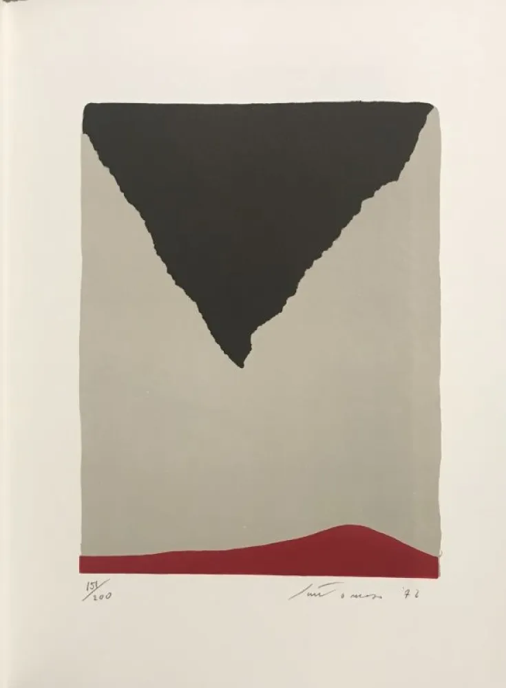 石版画 Santomaso - Erker-Treffen 1