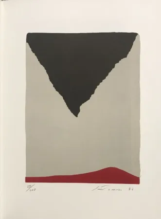 石版画 Santomaso - Erker-Treffen 1