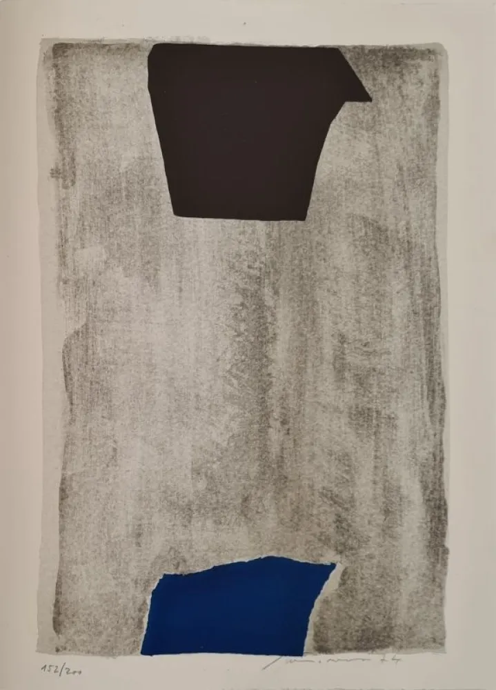 石版画 Santomaso - Erker-Treffen 2