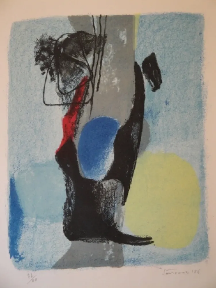 石版画 Santomaso - La casa del picchio