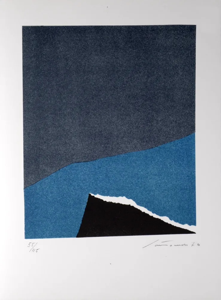 石版画 Santomaso - Les pires chansons, 1970 - Hand-signed