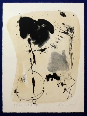 石版画 Santomaso - Senza Titolo