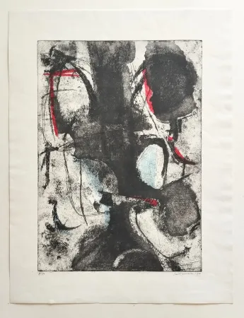 蚀刻飞尘法 Santomaso - Senza titolo