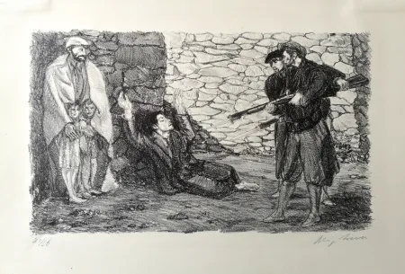 石版画 Sassu - Fucilazione