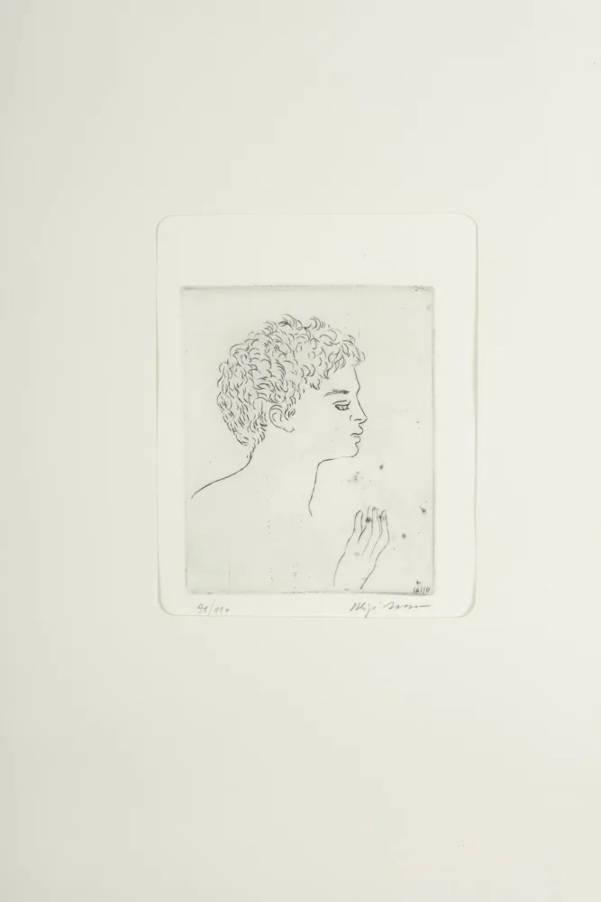 干刻版画 Sassu - Testa di Argonauta