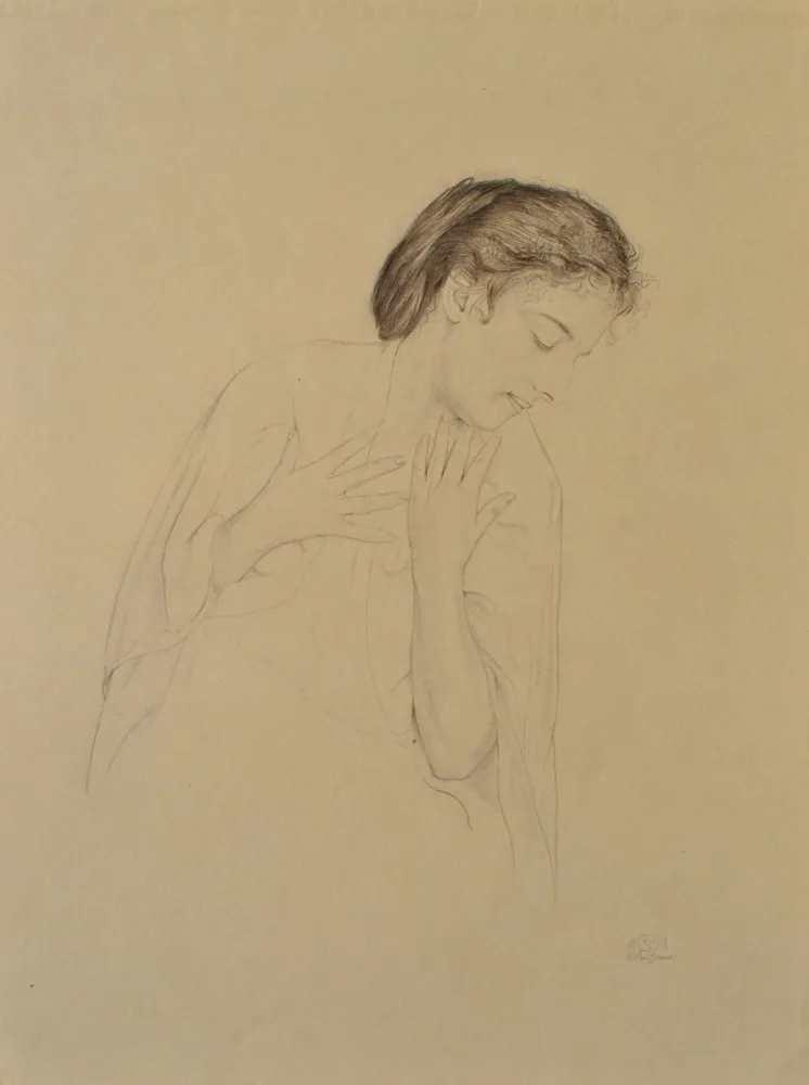 版画 Sauer - Femme de profil