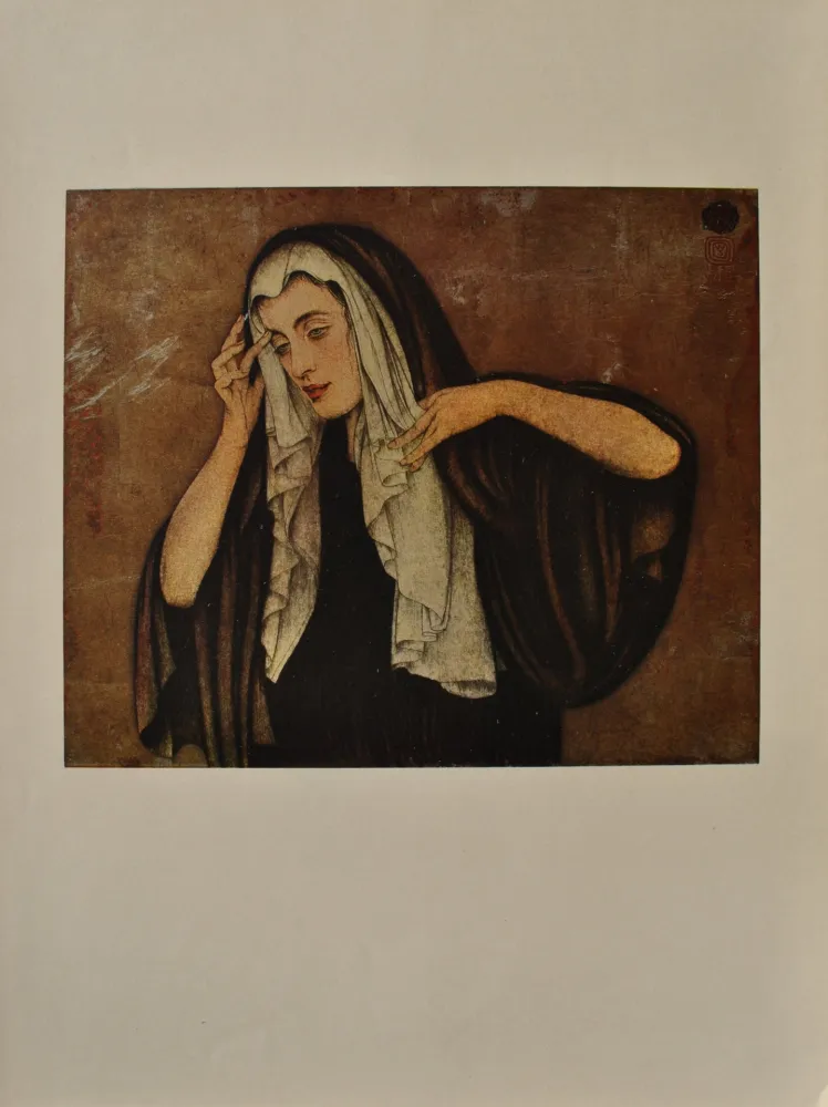 版画 Sauer - La religieuse