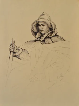 版画 Sauer - Le berger Andalou