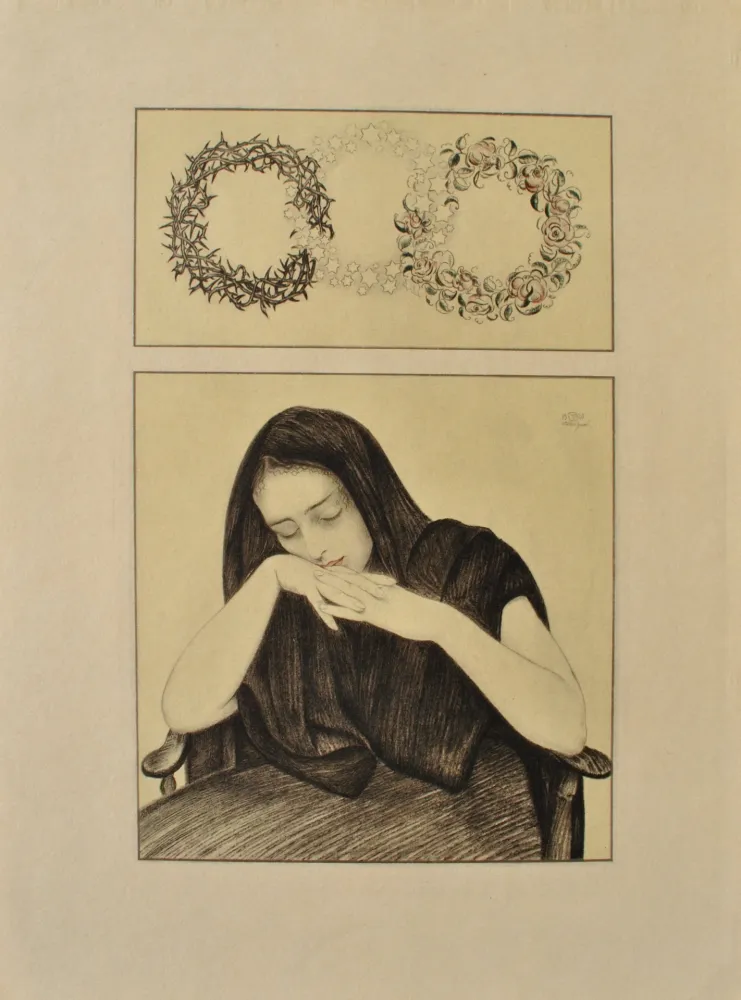 版画 Sauer - Le repos