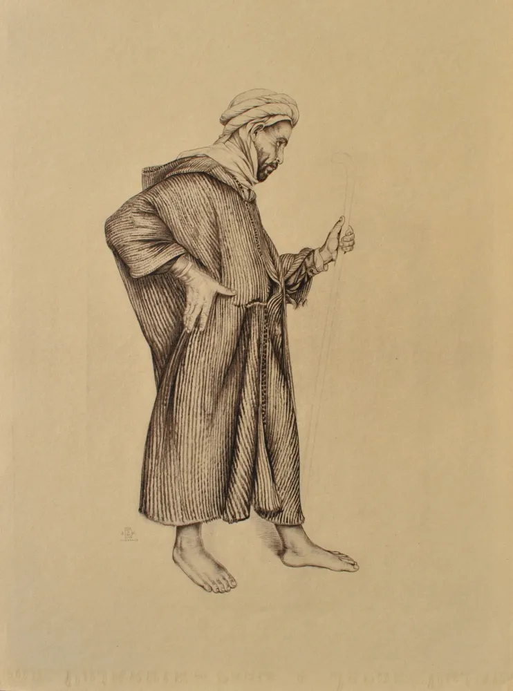 版画 Sauer - Le voyageur du désert